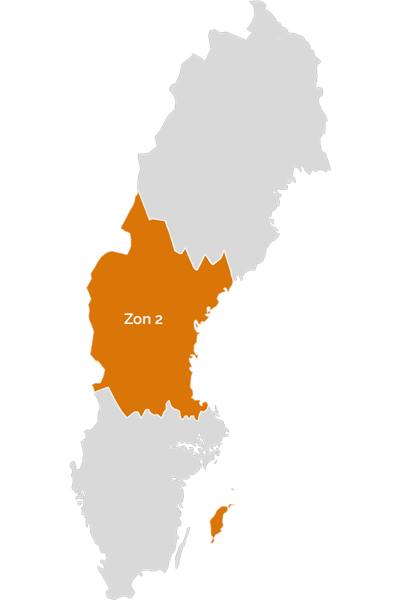 Hämtprislista Zon 2