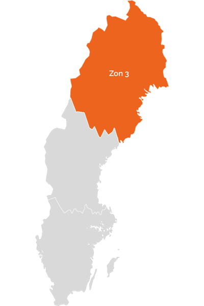 Hämtprislista Zon 3